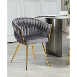 Scaun Prestige Chairs BUC 261 (Grey/Gold)