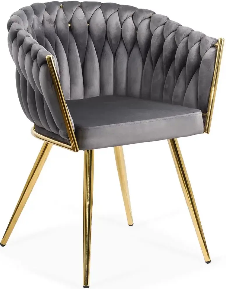 Стул Prestige Chairs BUC 261 (Grey/Gold) - 6