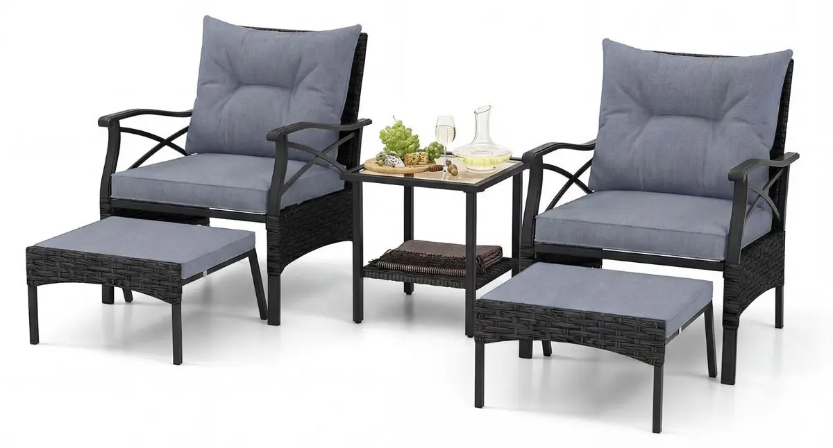 Комплект садовой мебели Costway NP11576GR (Grey) - 3