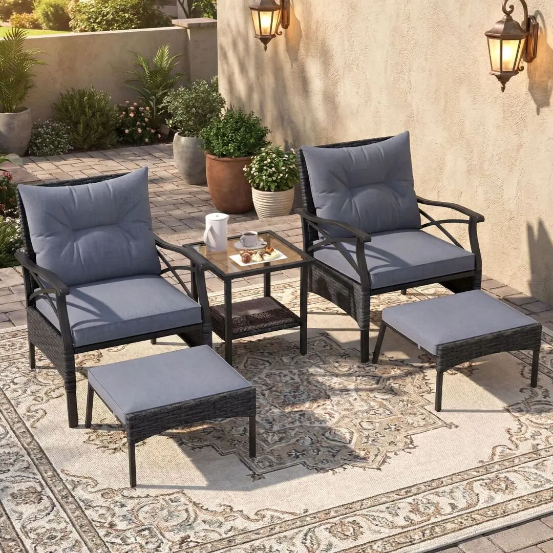 Комплект садовой мебели Costway NP11576GR (Grey) - 6