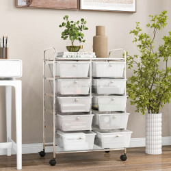 Etajera-organizator Costway JV11073CL (Transparent)
