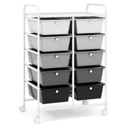 Этажерка-органайзер Costway JV11073HF (White/Grey) Thumb