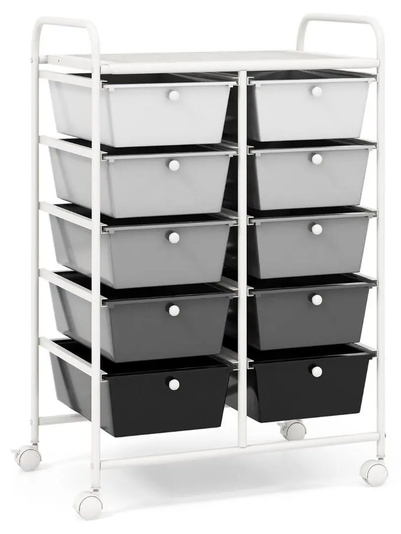 Этажерка-органайзер Costway JV11073HF (White/Grey) - 2