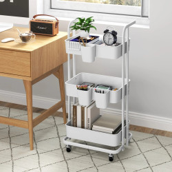 Etajera-organizator Costway JZ10292WH (White)