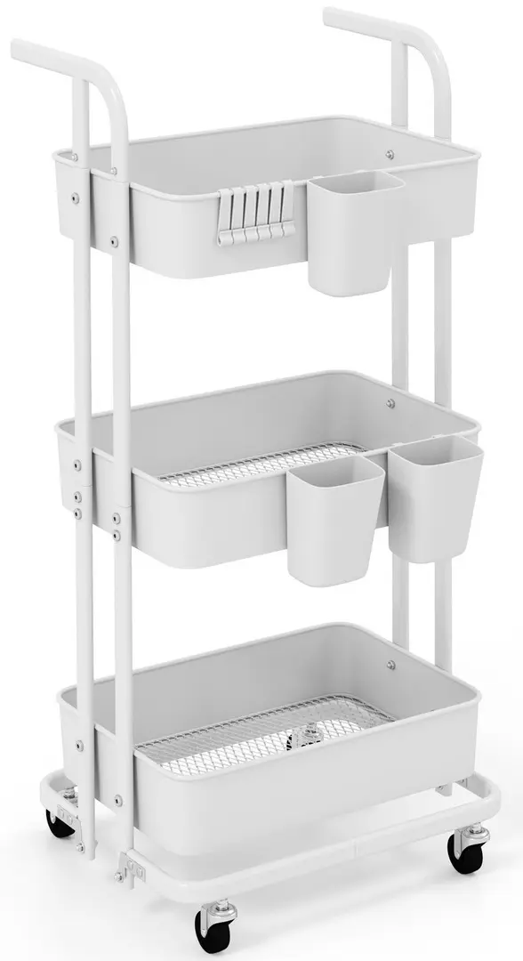 Etajera-organizator Costway JZ10292WH (White) - 2