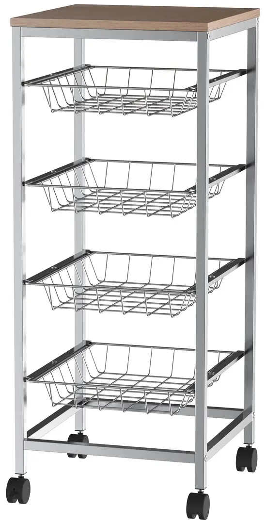 Этажерка Homcom 801-056 (Silver/Natural) - 2