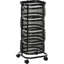 Этажерка Homcom 850-184 33x33x77 cm (Black) Thumb