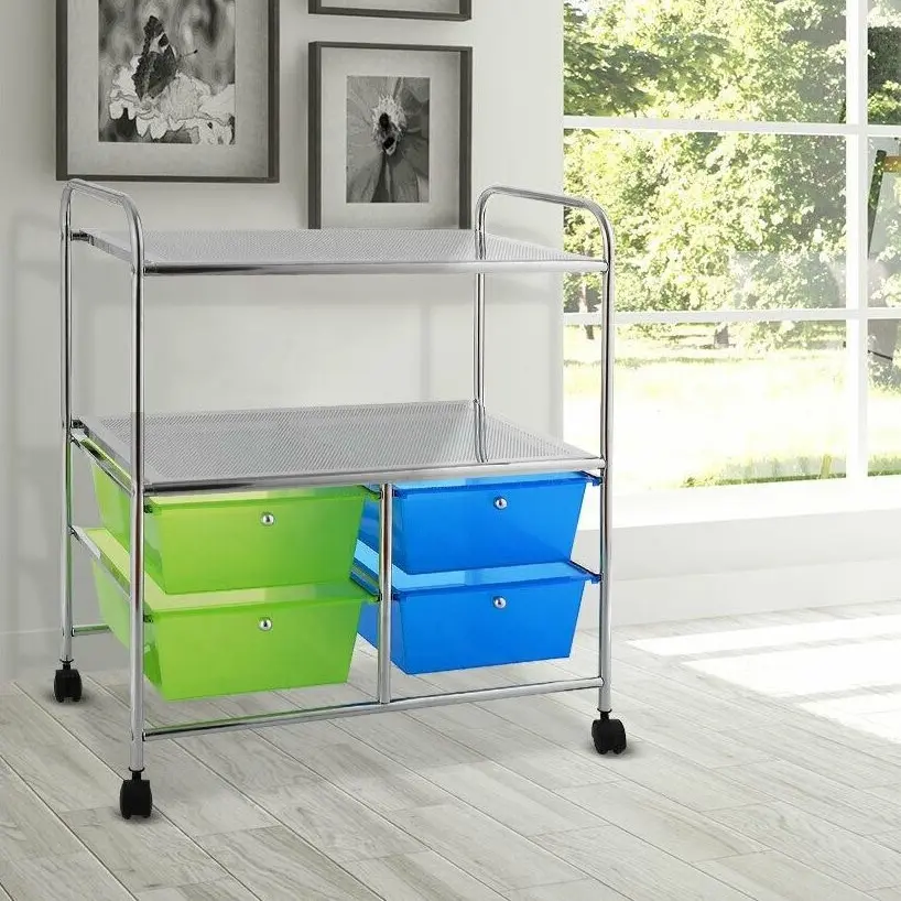 Этажерка-органайзер Costway HW54070GN (Green/Blue)