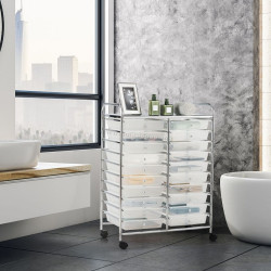 Etajera-organizator Costway HW56501CL (Transparent)