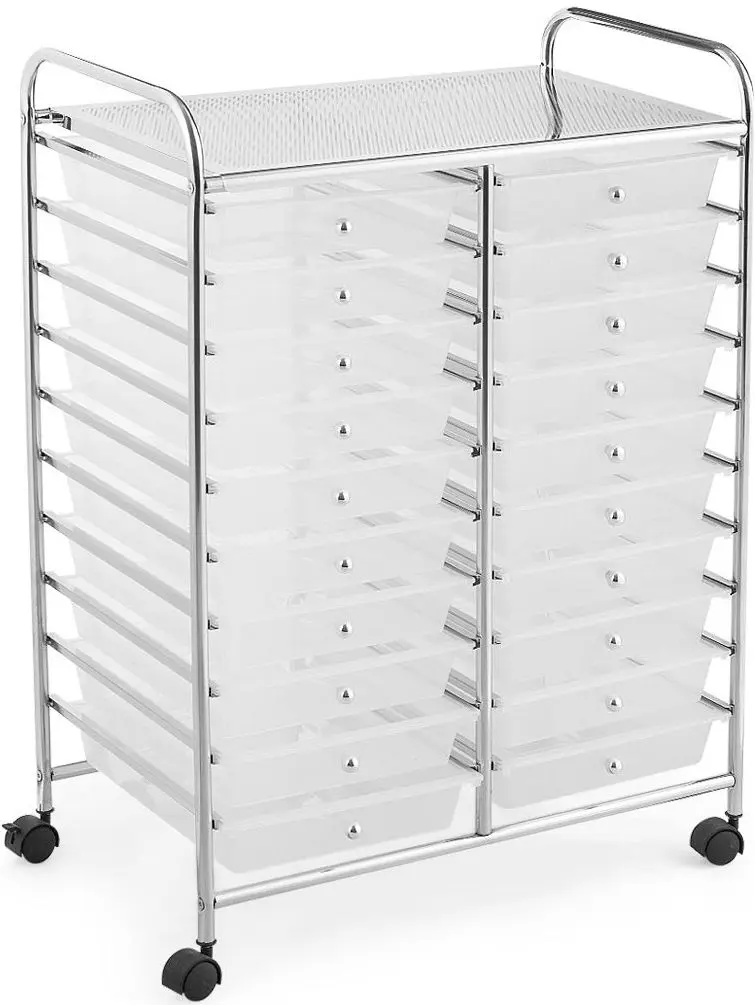 Etajera-organizator Costway HW56501CL (Transparent) - 2