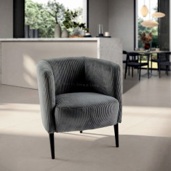 Fotoliu Tempo Kondela Alien (Dark Grey/Black)