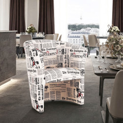 Fotoliu Tempo Kondela Cuba (Beige/Black)