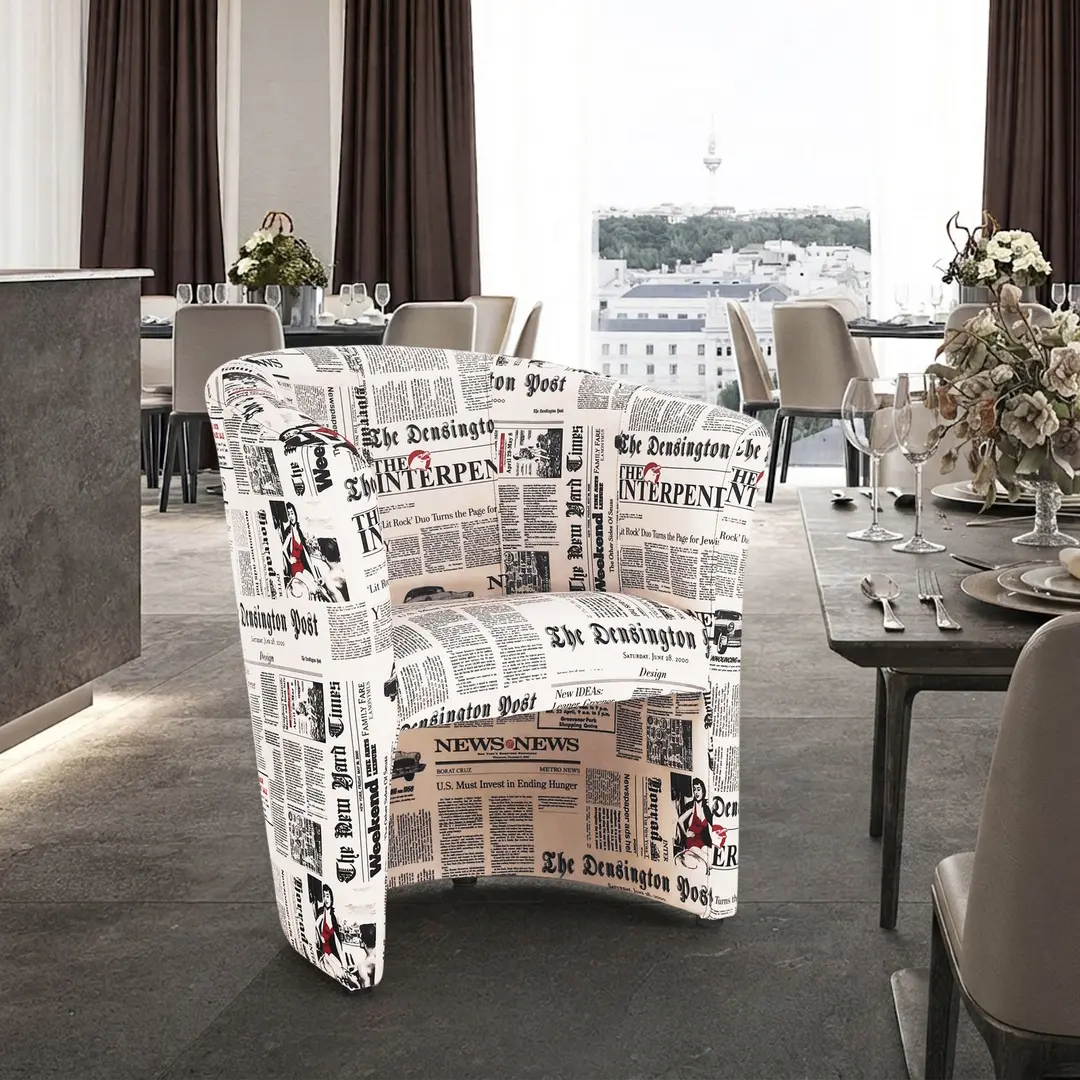 Fotoliu Tempo Kondela Cuba (Beige/Black)