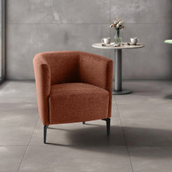 Fotoliu Tempo Kondela Kapy (Terracotta/Black)
