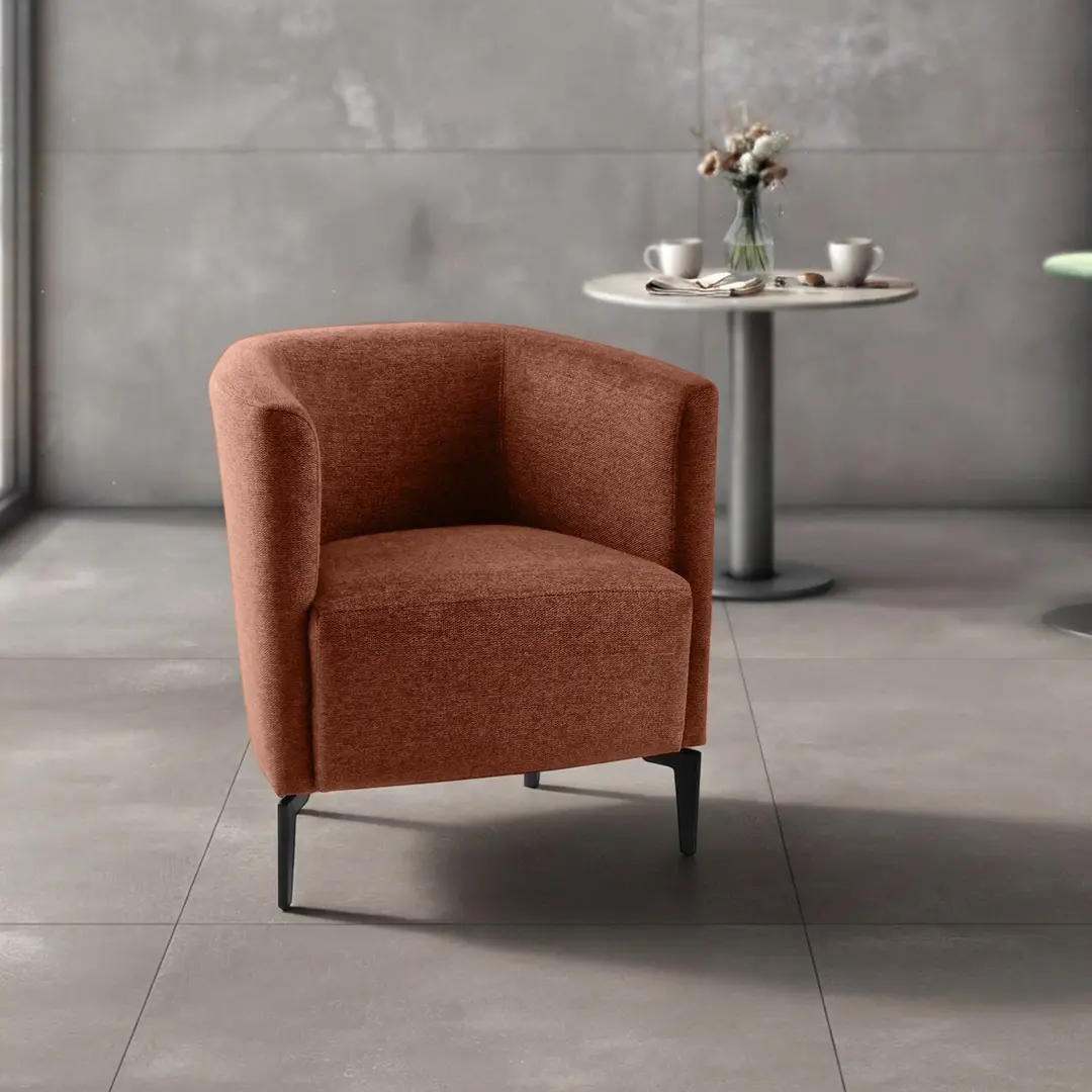 Fotoliu Tempo Kondela Kapy (Terracotta/Black)