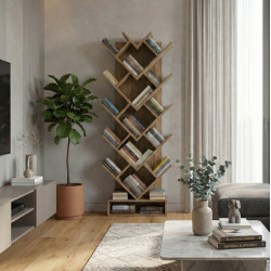 Etajera Tempo Kondela Vevey (Brown-gray Oak) Thumb