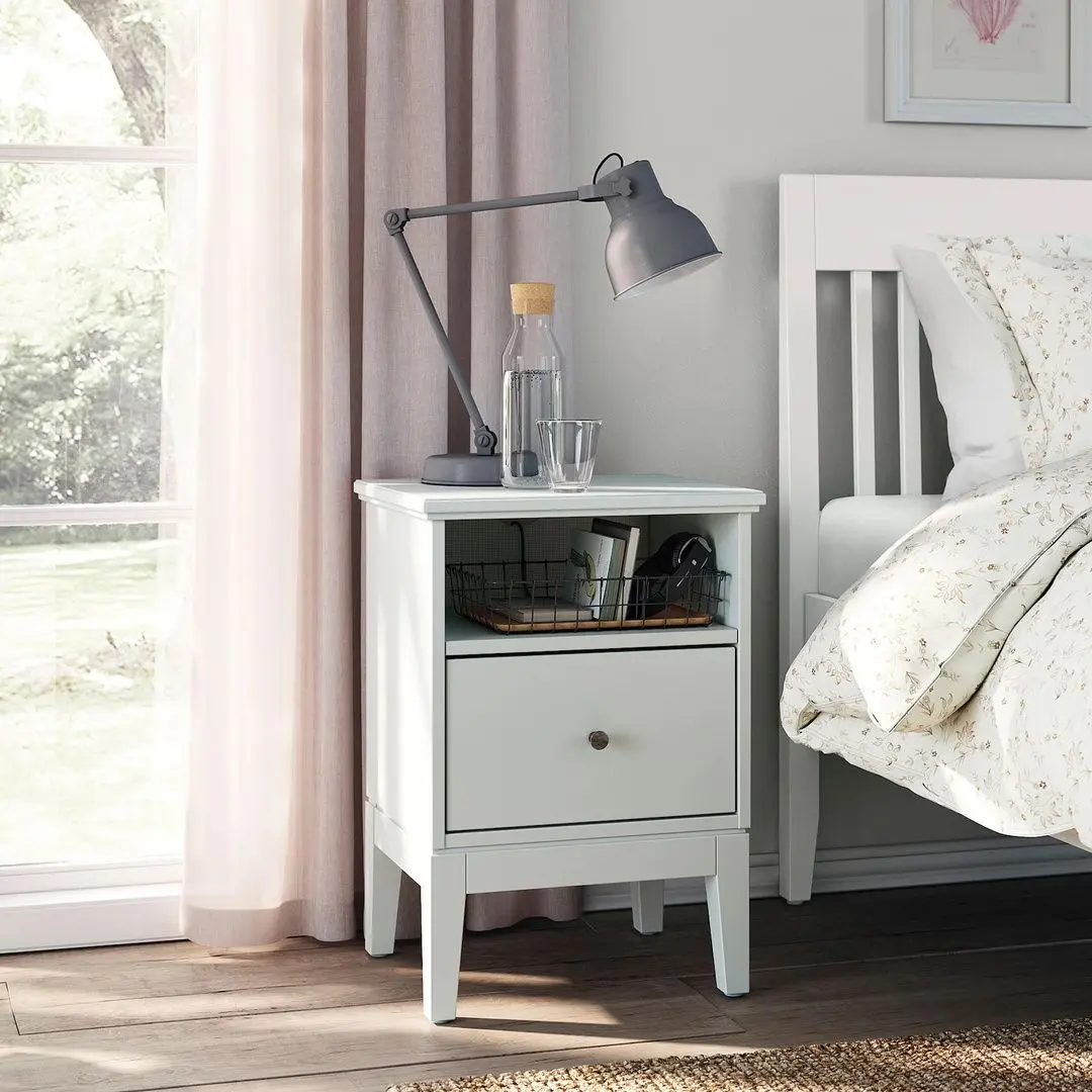 Noptiera Ikea Idanas 47x40 (Alb)