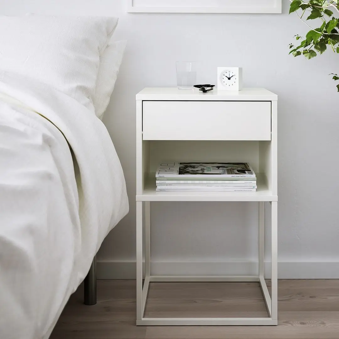 Noptiera Ikea Vikhammer 40x39 (Alb)