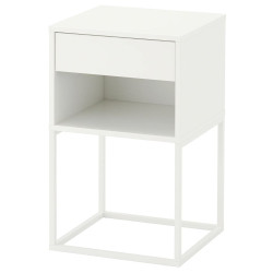 Noptiera Ikea Vikhammer 40x39 (Alb) Thumb