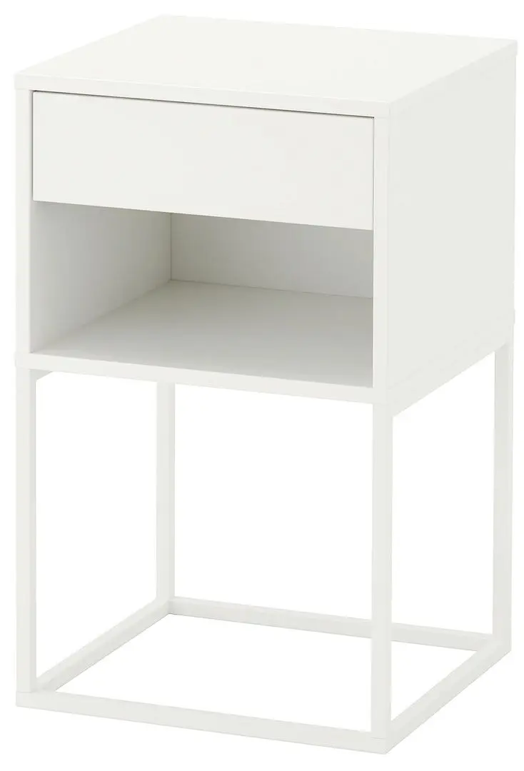 Noptiera Ikea Vikhammer 40x39 (Alb) - 2