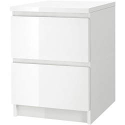 Тумба прикроватная Ikea Malm 40x55 (Белый Глянец) Thumb