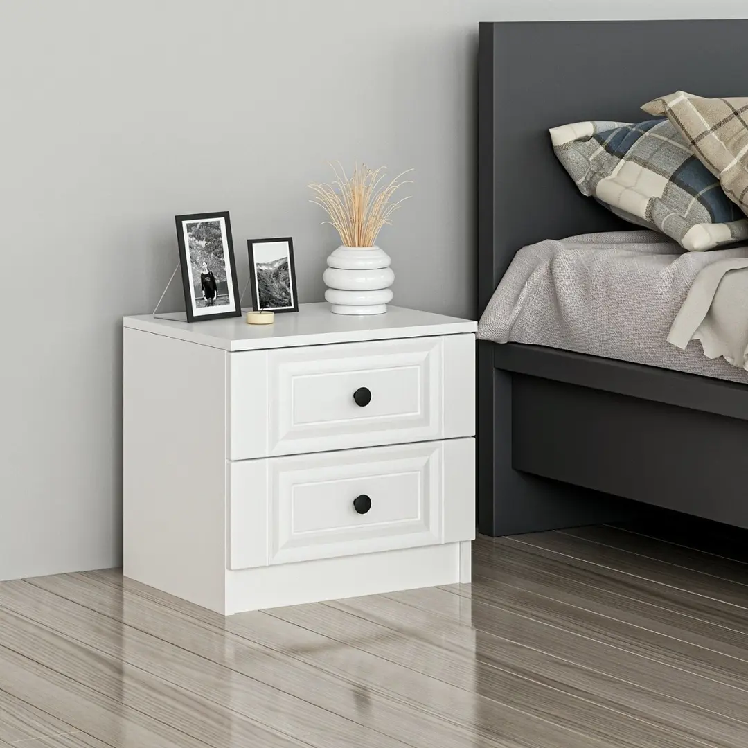 Тумба прикроватная Mirage Meble Kale 4923 (White)