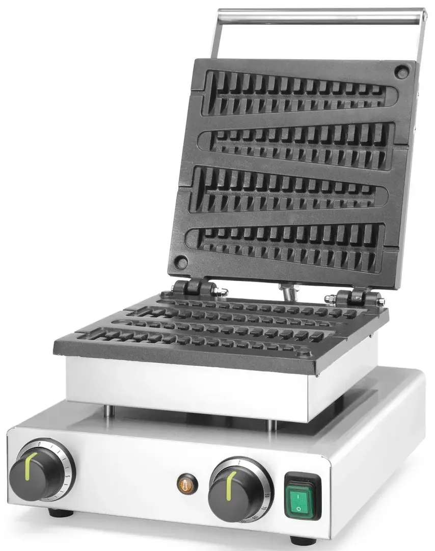Aparat de facut vafe pe bat Hendi Lollypop 212165 (Inox/Black)