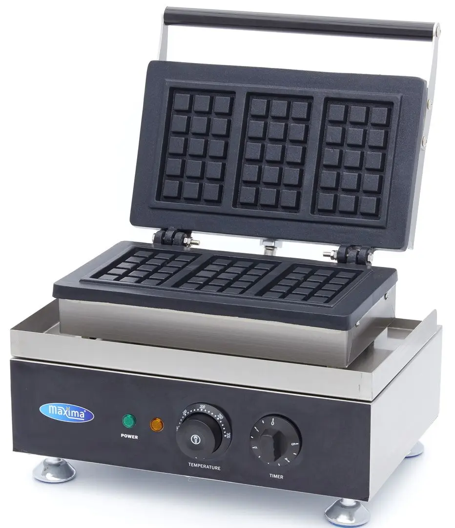 Вафельница Maxima 9374201 (Black/Inox)
