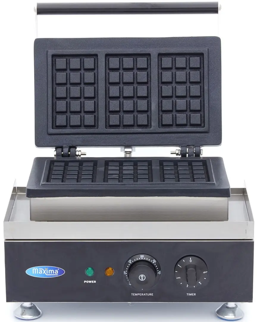 Вафельница Maxima 9374201 (Black/Inox) - 2