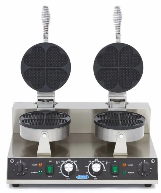 Вафельница Maxima Hearts 9365101 (Black/Inox) - 4