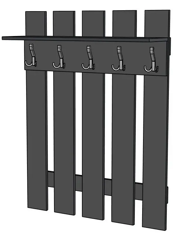 Cuier МЛ-Мебель №3 100cm (Anthracite) - 2