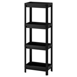 Etajera Ikea Vesken 36x23x101 (Negru) Thumb