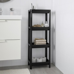 Etajera Ikea Vesken 36x23x101 (Negru) Thumb