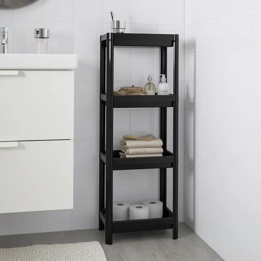Etajera Ikea Vesken 36x23x101 (Negru) - 5