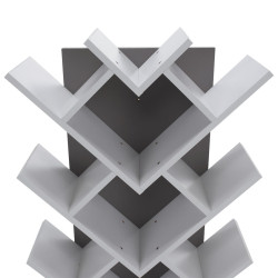 Стеллаж Tempo Kondela Vevey (White/Gray) Thumb