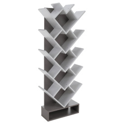 Стеллаж Tempo Kondela Vevey (White/Gray) Thumb
