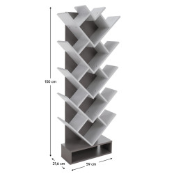 Стеллаж Tempo Kondela Vevey (White/Gray) Thumb