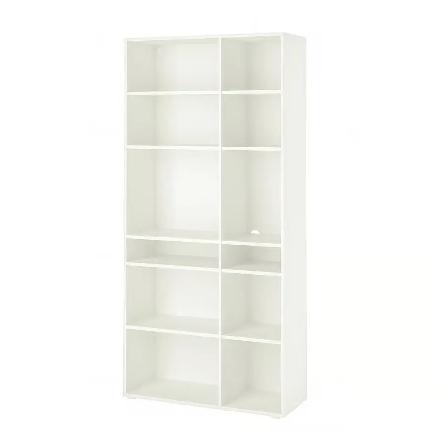 Стеллаж Ikea Vihals 10 полок 95x37x200 (Белый) - 2