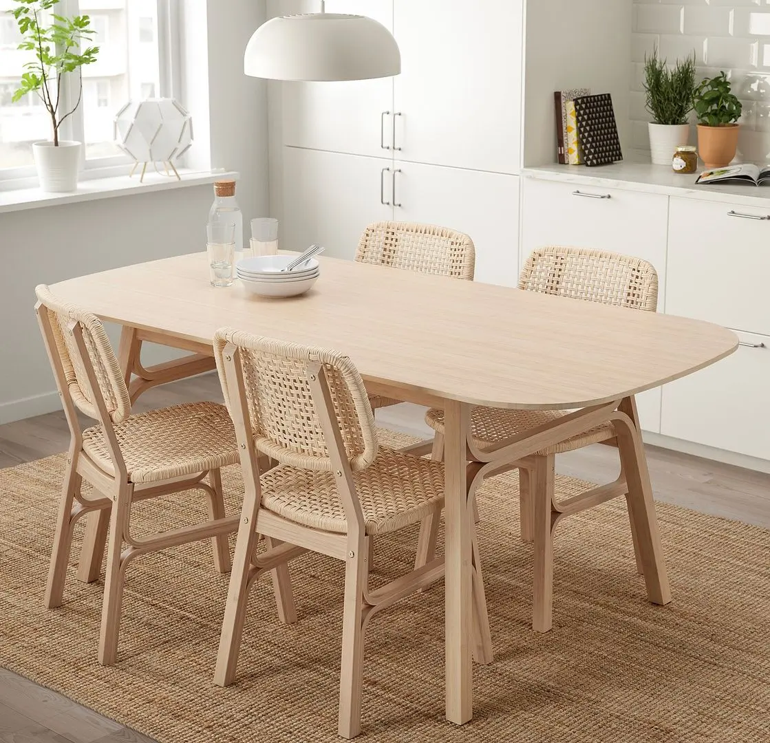 Masa Ikea Voxlov 180x90cm (Bambus deschis)