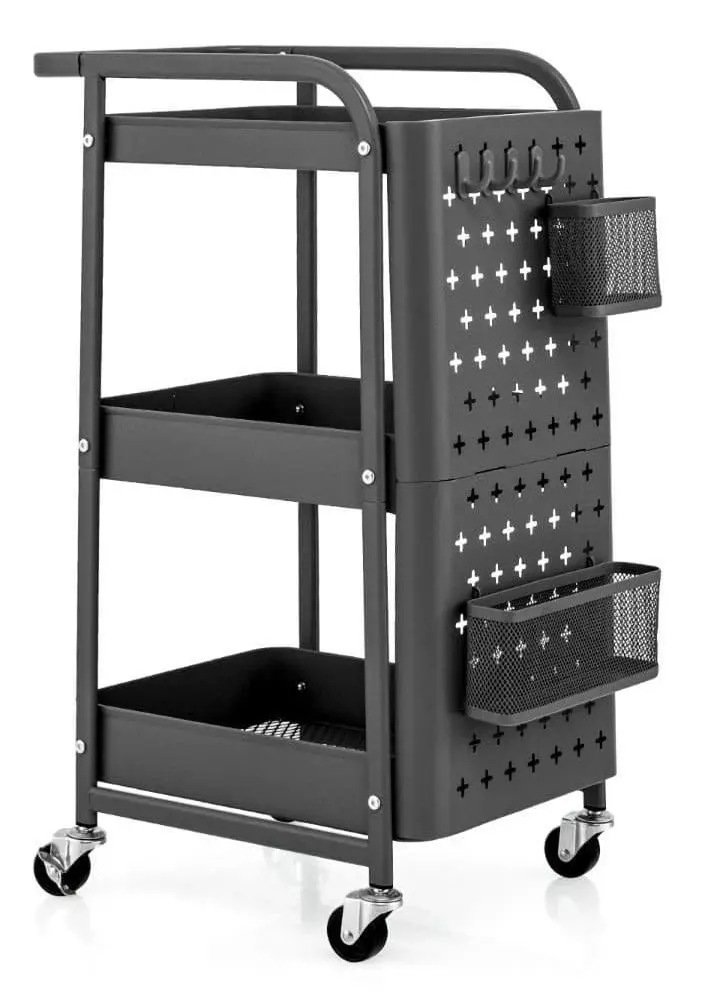 Carucior de servire Costway KC55044GR (Gray)