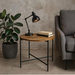 Журнальный столик Excellent Houseware 7043991 (Brown/Black)