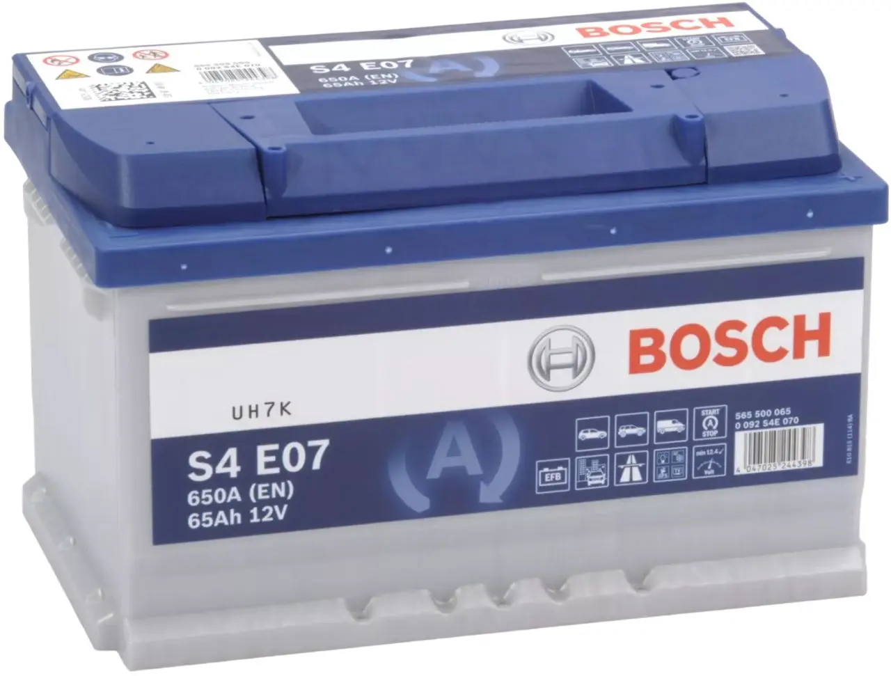Acumulator Bosch S4 E07 EFB 65Ah 650A