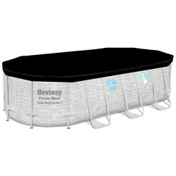 Каркасный бассейн Bestway Power Steel 56716 Stone (Grey) Thumb