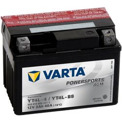 Acumulator Varta Powersports AGM YT4L-BS 3Ah 40A