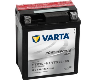 Acumulator Varta Powersports AGM YTX7L-BS 6Ah 100A