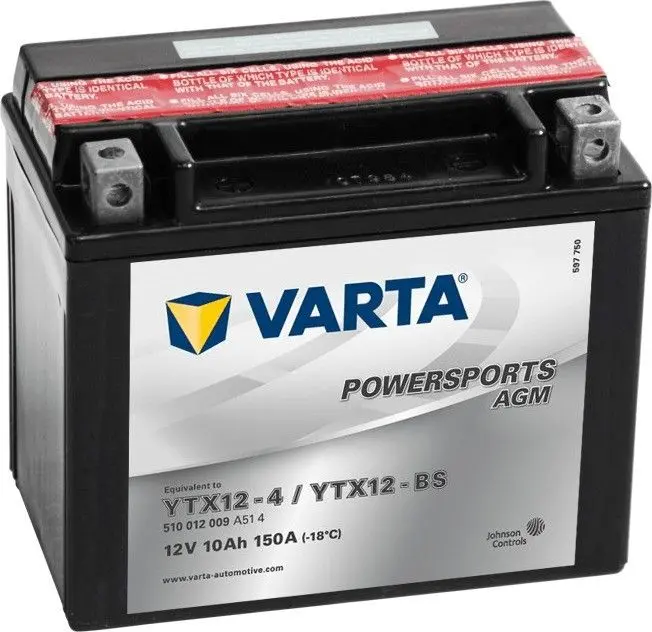 Аккумулятор Varta Powersports AGM YTX12-BS 10Ah 150A