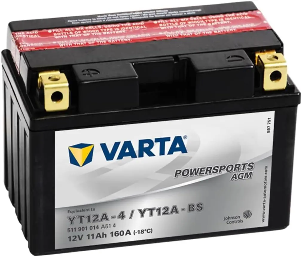 Аккумулятор Varta Powersports AGM YT12A-BS 11Ah 160A
