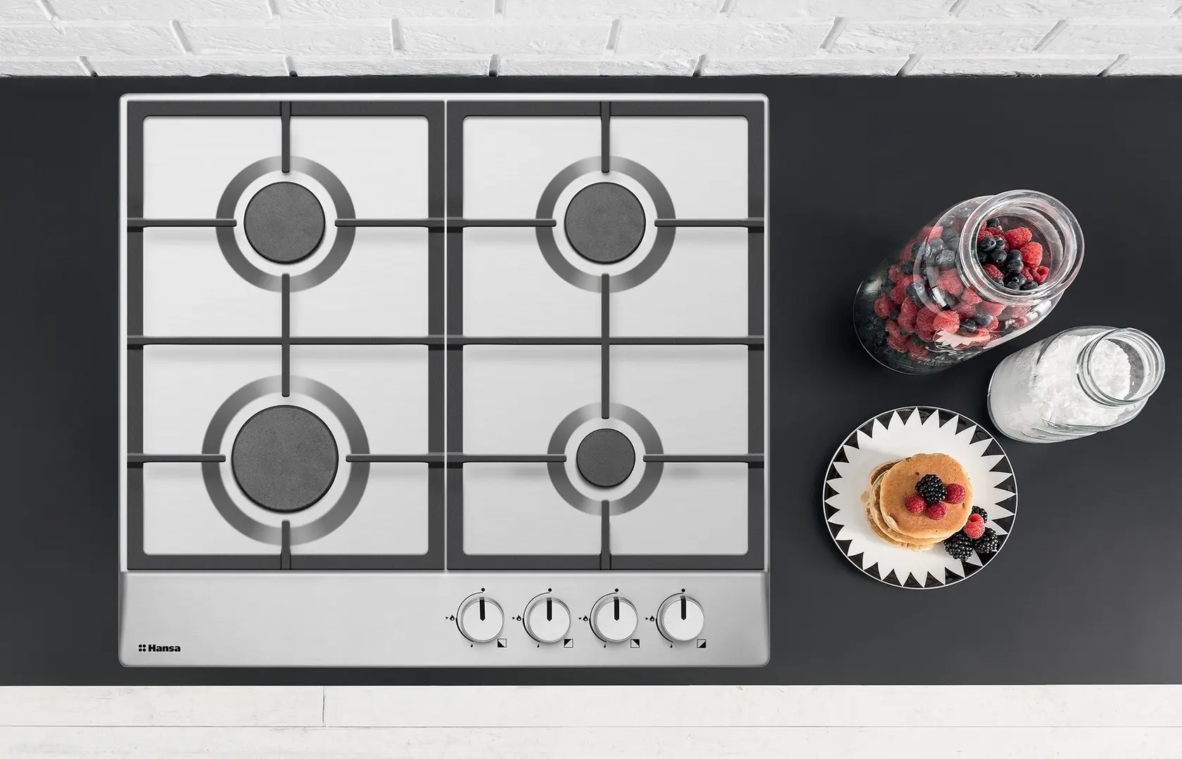 Встраиваемая газовая варочная панель Hansa BHGI610502 (Inox)