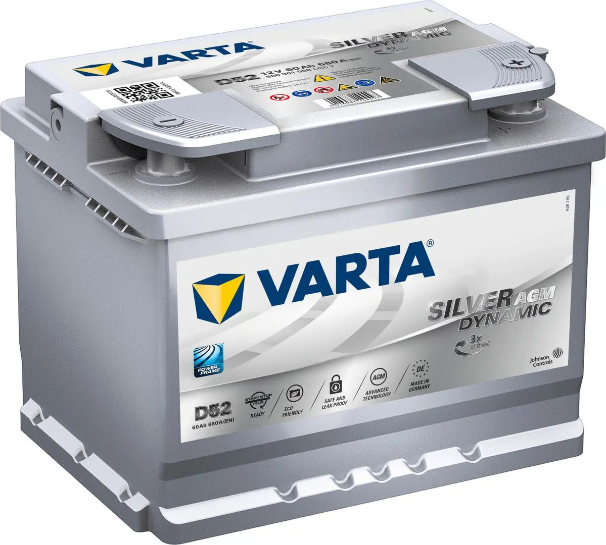 Аккумулятор Varta Silver Dynamic AGM S6 005 60Ah 680A