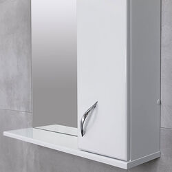 Dulap cu oglinda Bayro Dalas 600x750 Right (White) Thumb